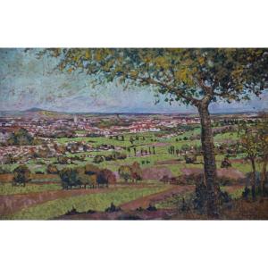 Panoramic View Of Nancy Jarville By Michel Colle (1872-1949)
