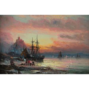 St Michael's Mount By William Thornley (1858-1898)