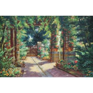 The Flowery Alley By Pauline Delacroix (1863-1912)