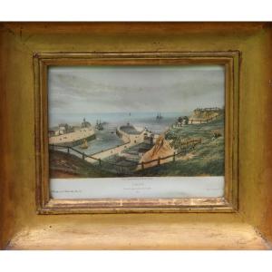 Dieppe Leaving The Port By Isidore-laurent Deroy