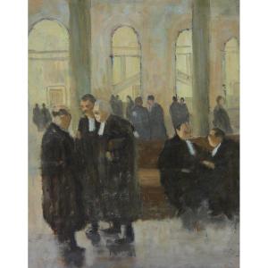 Lawyers At The Palace Double-sided Oil