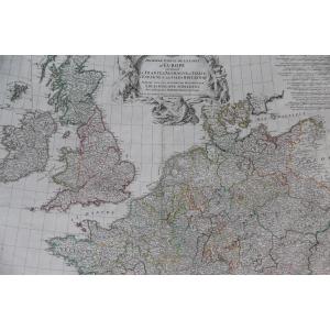 Europe In 1754 By Jean-baptiste d'Anville (1697-1782)