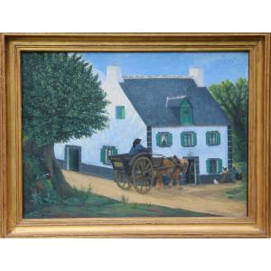 In Brittany By Jean Frelaut (1879-1954)