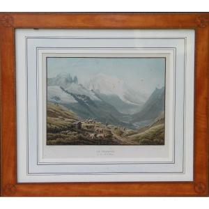 Chamonix Mont-blanc By Samuel Birmann (1793-1847)