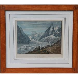Chamonix Mont-blanc By Samuel Birmann (1793-1847)