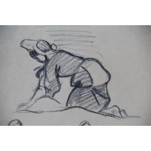 Washerwomen In Brittany By Victor Prouve (1858-1943)