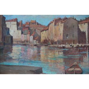 Martigues By Alexandre-jules Minguet (1865-1943)
