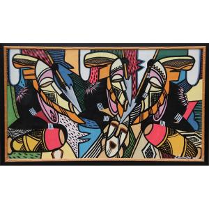 Congo: The Masks By E. Boungou 1984