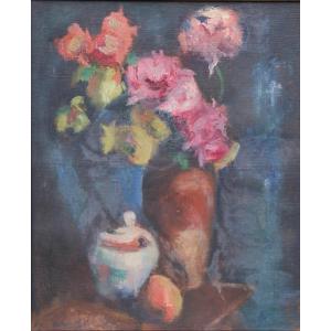 Still Life By Manuel Ortiz De Zarate (1896-1946)
