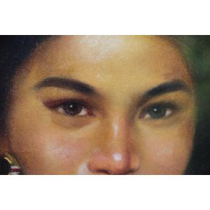 Young Filipine By Pedro Amorsolo (1926- )