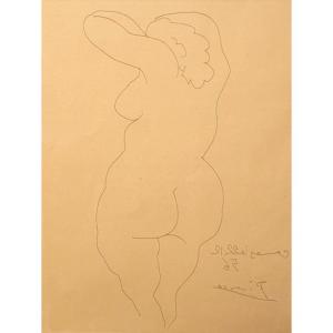Pablo Picasso (1881-1973) - Naked Woman From Behind - Engraving