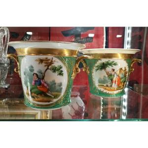 Pair Of Planters - Minton  - V. 1840.