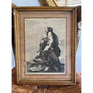 Gravure - Jacob- d'Après Sebastiano Conca - Graveur Jakob Wangner - XVIII e s.