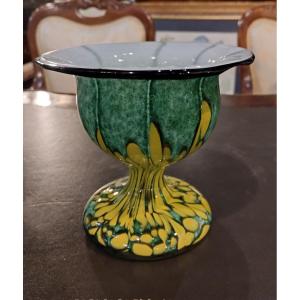 Vase- Glass - Franz Welz - Bohemia - C. 1930.