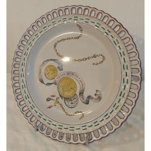 Plate - Earthenware - Emile Gallé - St Clément- C. 1870