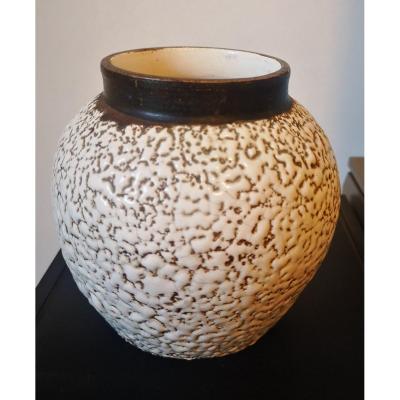 Vase - Email Crispé- Dlg De Jean Besnard- Vers 1940.