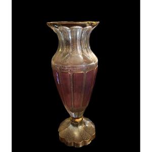 Vase - Cristal- Manufacture Moser- Tchécoslovaquie- v. 1900.