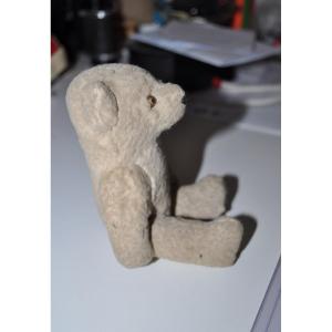 Small Antique Teddy Bear With Articulated Legs And Glass Eyes, Early 20th Century, Steiff Brand?