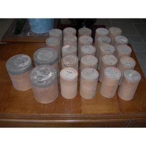 22 Small And 3 Large Wax Cylinders For Pathé Or Other Phonographs