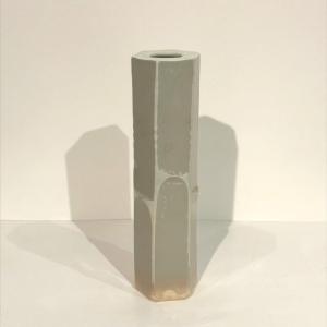 Japanese Hexagonal Tubular Ceramic Vase - Japan