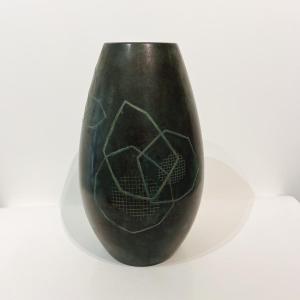 Japanese Bronze Zogan Vase - Japan