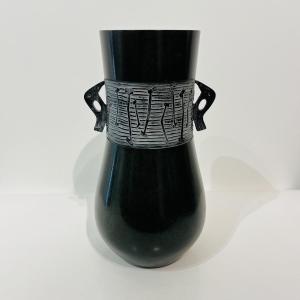 Japanese Bronze Vase With Bird Handles - Japan