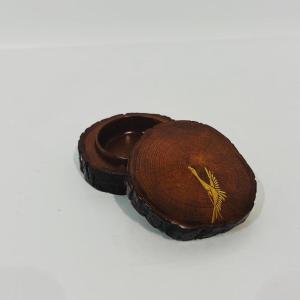 Kogo Lacquered Wooden Crane With Japanese Bark - Japan