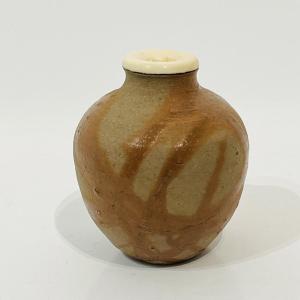 Japanese Ceramic Tea Caddy From Bizen - Japan
