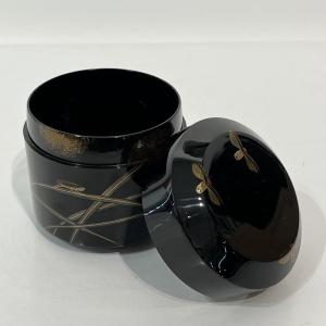 Natsume, Japanese Lacquer Tea Caddy, Fireflies - Japan