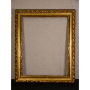 Large Golden Wood Frame 18th 81 X 67 Cm Italy Or Southern Europe 