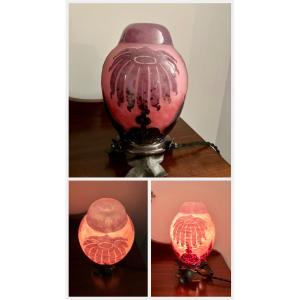 Le Verre Français, Nightlight Incense Burner Dahlias Schneider