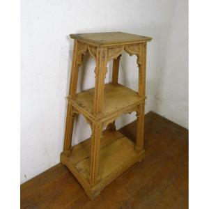 Neo-gothic Bolster In Raw Bleached Oak 19th Time