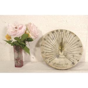 Cadran Solaire En Marbre Doninelli Fils Opticien à Nice 19ème