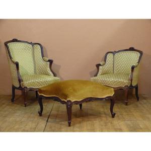 Broken Duchess Louis XV Style In Rosewood 19th Century