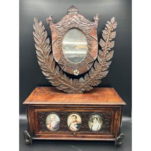Psyché Empire Napoléon Bonaparte Souvenir Napoléonien 19ème Aiglon Corse Famille Impériale