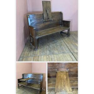 Alps Mountain Shepherd's Bench With Central Shelf
