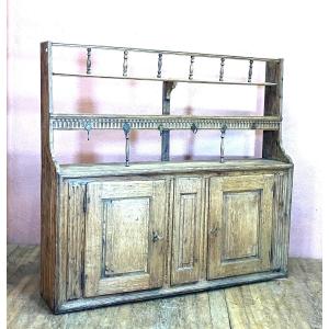 19th Century Raw Oak Sideboard 