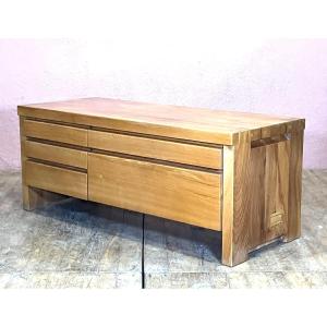 Pierre Chapo R14a Chest Of Drawers In Solid Stamped Elm