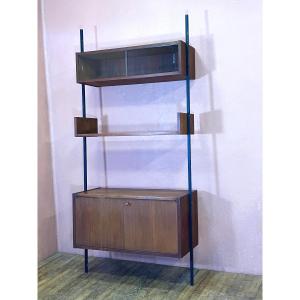 Vintage Modular Shelf With Display Cabinet Shelving And Storage Unit Scandinavian Style