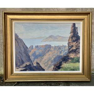 André Kauffer Corsica Calanches De Piana 53 X 72 Cm Surroundings Of Pierre Bach