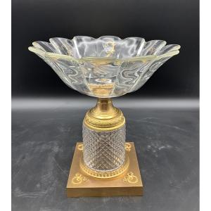 Empire Crystal And Gilt Bronze Cup