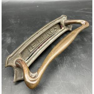 Art Nouveau Door Handle Bronze Mailbox 