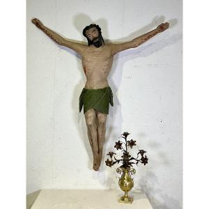 Very Large Wooden Christ, 16th Century, Christ On The Cross