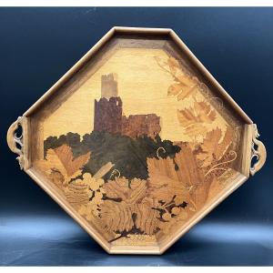 Emile Gallé, Art Nouveau Plateau, Ortenbourg Castle, Alsace