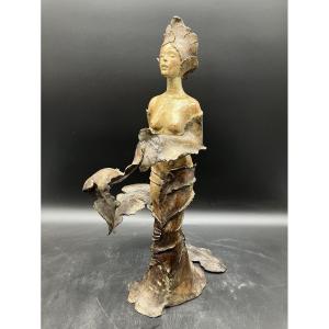 Annabelle Delaigue Bronze Gestures Of The Wind Lost Wax Limited Edition 