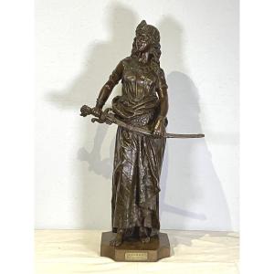 Charles Levy Orientalist Bronze 85 Cm Salome 