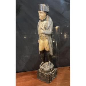 Napoleon In Wood Polychrome Statuette Souvenir Napoléonien Legend Napoléon Bonaparte
