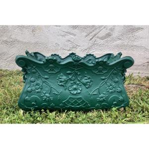 Art Nouveau Cast-iron Planter Salin Et Cie Dammarie Sur Saulx And Ecurey Marguerites