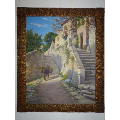 Fernand Maissen, Oil On Canvas La Gaude Alpes Maritimes