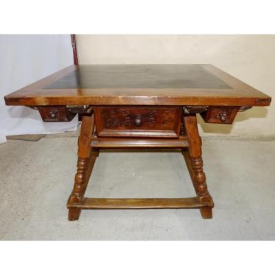 Swiss Changer Table Top Of Slate, Era 17th Century